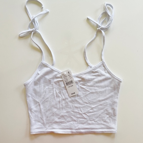 PacSun Tops - Pacsun Tie Shoulder Cropped Tank - XS